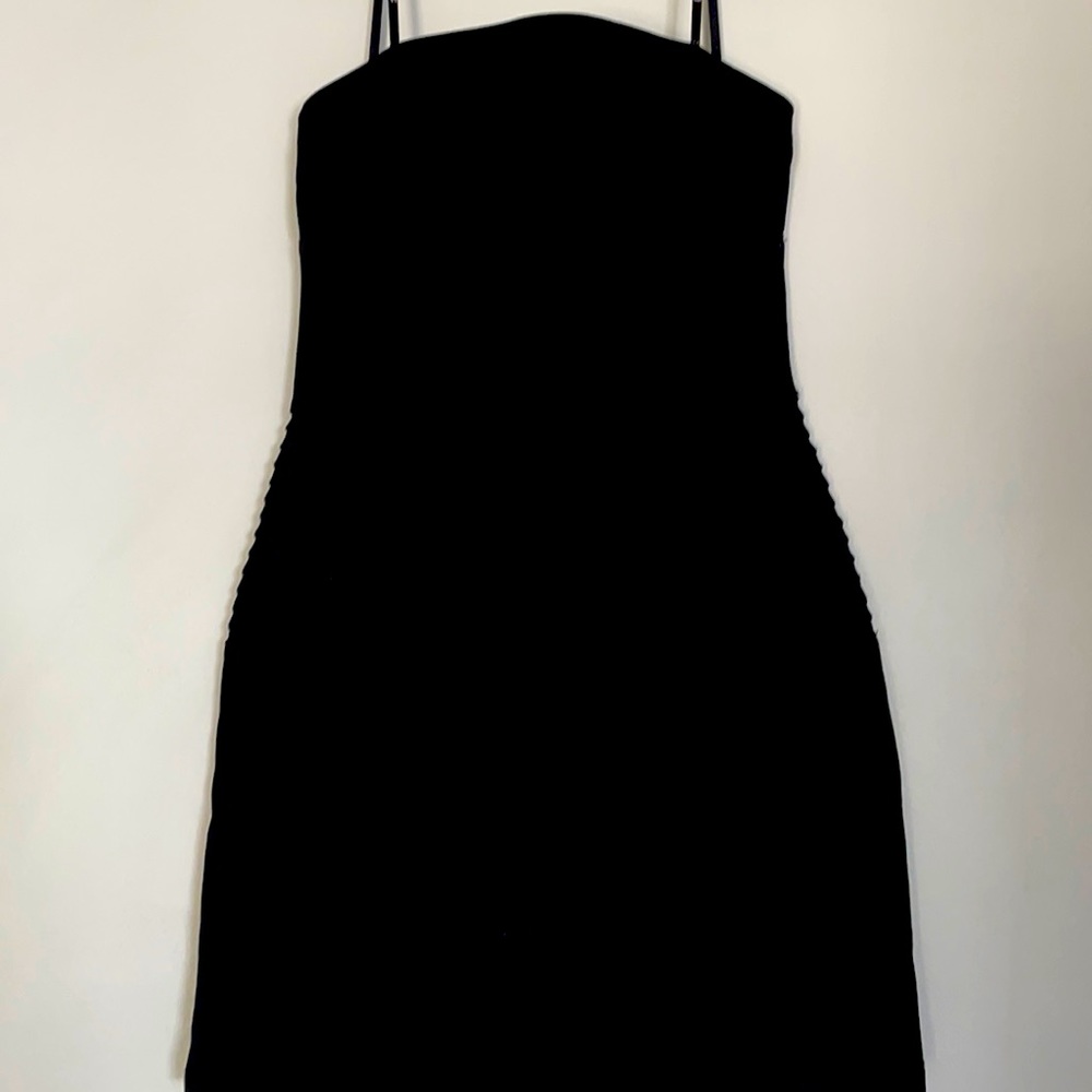 Little black strapless dress